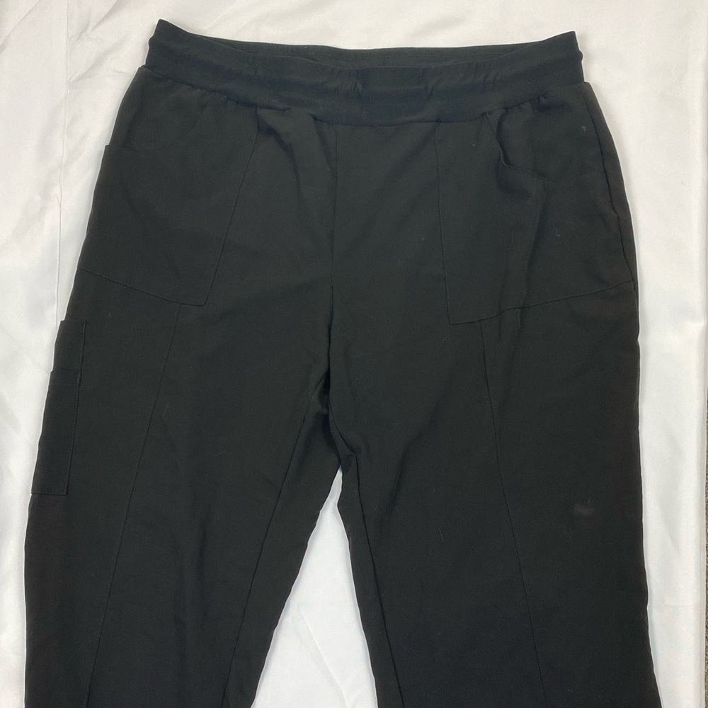 LOT (4) | AVE | Black Scrub Pants | XL Petite